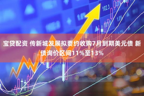 宝贷配资 传新城发展拟要约收购7月到期美元债 新债询价区间11%至13%